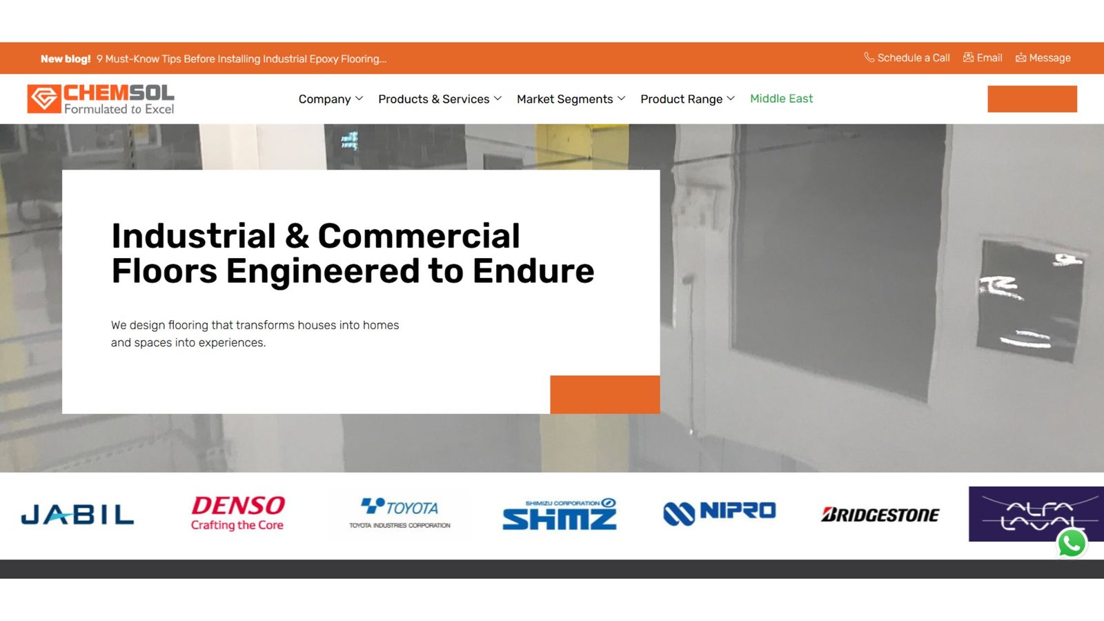 Chemsol Polymer Website Design