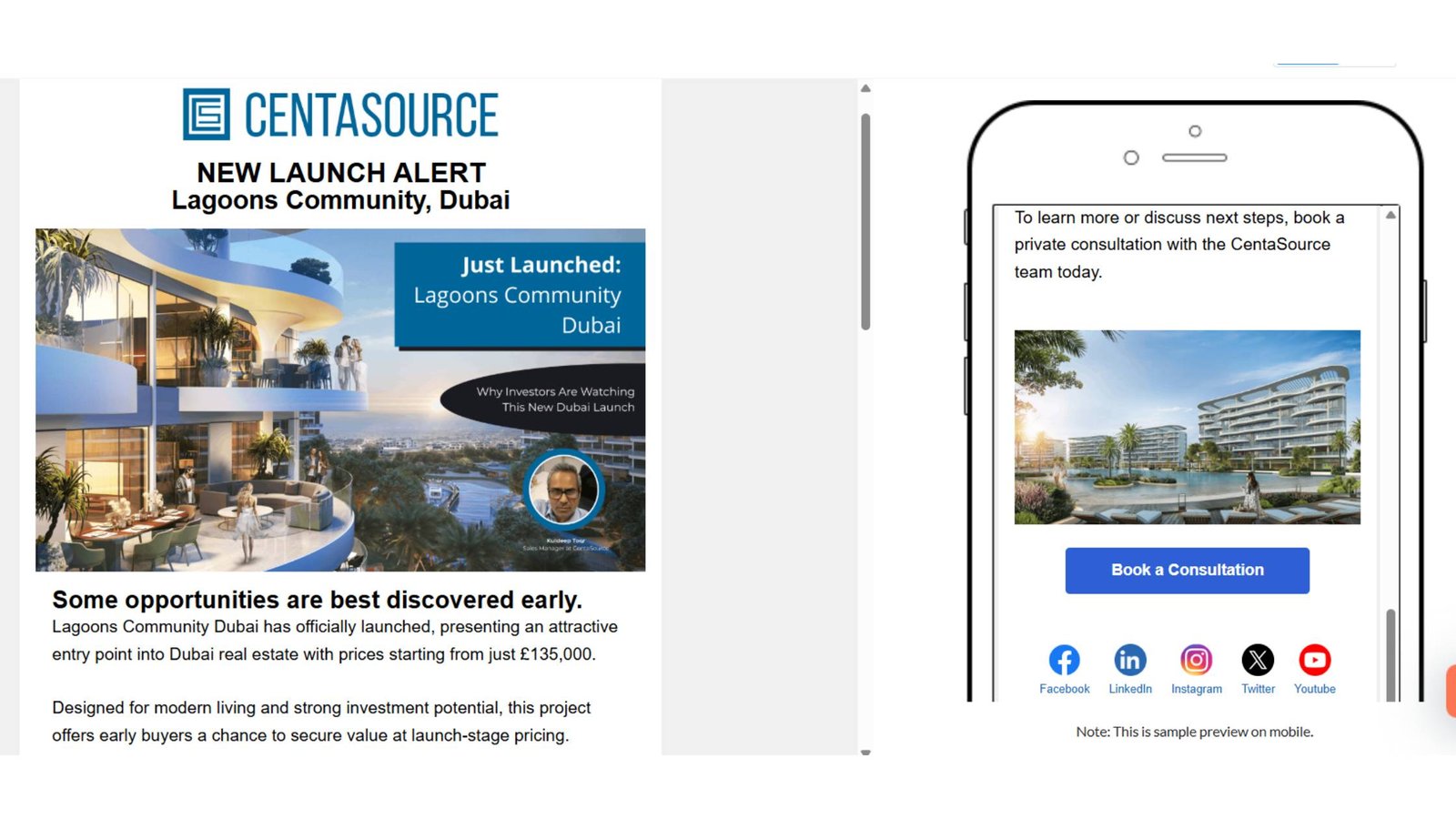 Centasource - Socinova & Trigacy - Email Newsletter