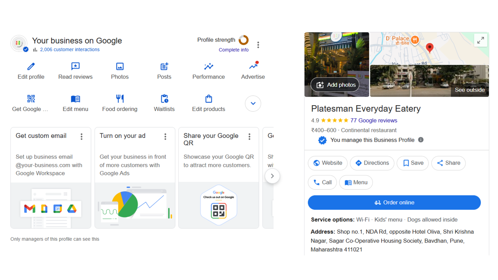 Platesman - Google Listing